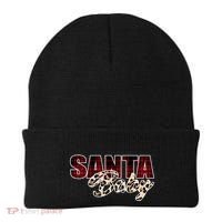 Santa Baby Leopard Christmas Pattern Logo Beanie thumb 0