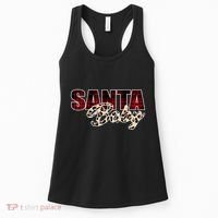 Santa Baby Leopard Christmas Pattern Logo Women's Tank Top thumb 0