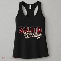 Santa Baby Leopard Christmas Pattern Logo Women's Tank Top thumb 3