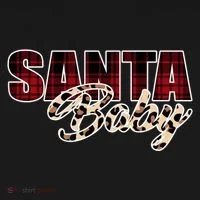 Santa Baby Leopard Christmas Pattern Logo Toddler Hoodie thumb 2