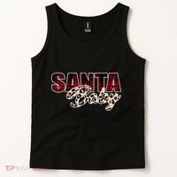 Santa Baby Leopard Christmas Pattern Logo Tank Top thumb 2