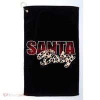 Santa Baby Leopard Christmas Pattern Logo Golf Towel thumb 0
