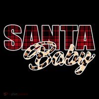 Santa Baby Leopard Christmas Pattern Logo Kids Sweatshirt thumb 2