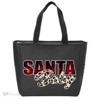 Santa Baby Leopard Christmas Pattern Logo Tote Bag thumb 0