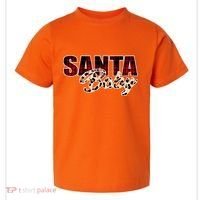 Santa Baby Leopard Christmas Pattern Logo Toddler T-Shirt thumb 0