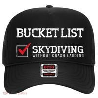 Skydiving Bucket List Funny Skydiver Parachuter Quote Gift Hat thumb 0
