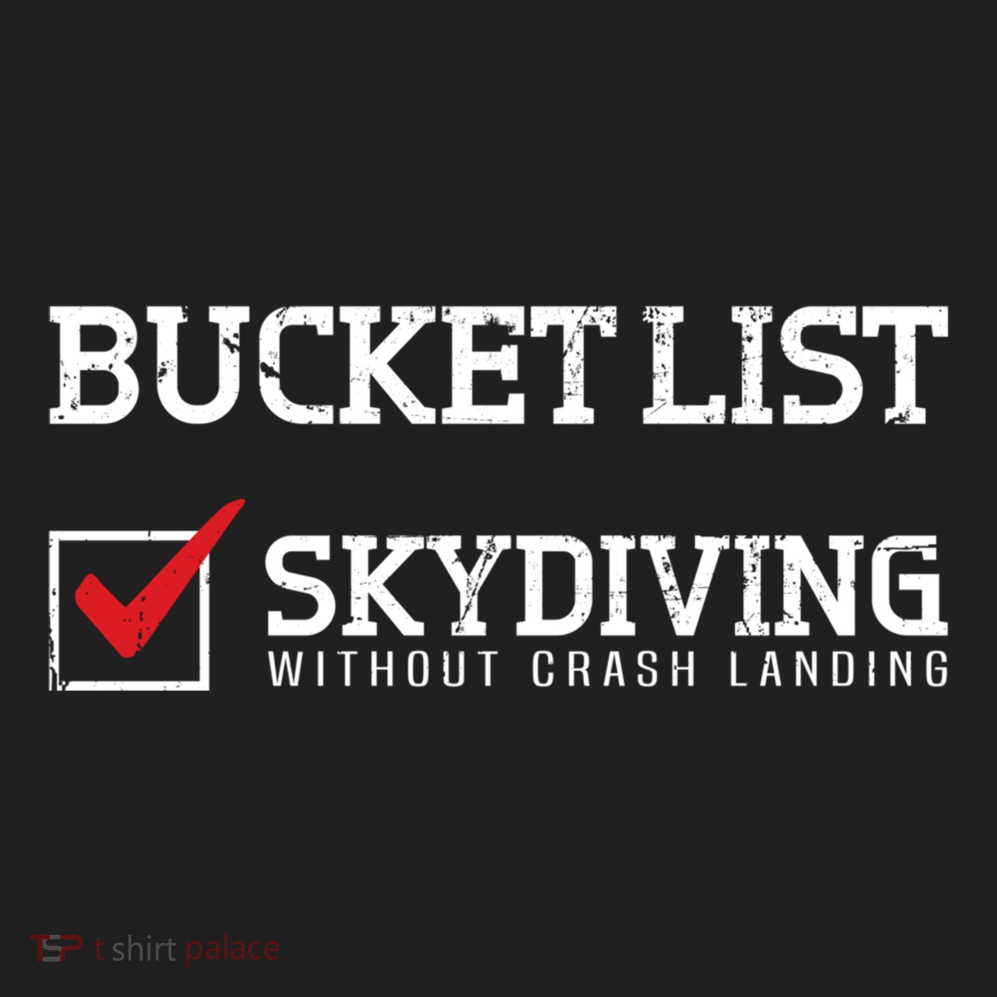 Skydiving Bucket List Funny Skydiver Parachuter Quote Gift Golf Towel