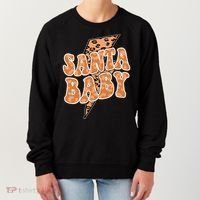 Santa Baby Lightning Cheetah Christmas Women's Sweatshirt thumb 0