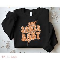 Santa Baby Lightning Cheetah Christmas Sweatshirt thumb 2