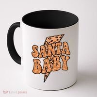Santa Baby Lightning Cheetah Christmas Coffee Mug thumb 0
