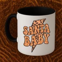 Santa Baby Lightning Cheetah Christmas Coffee Mug thumb 2