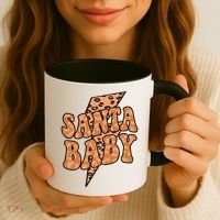 Santa Baby Lightning Cheetah Christmas Coffee Mug thumb 3