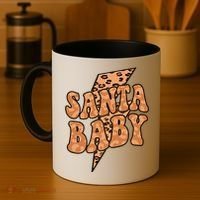 Santa Baby Lightning Cheetah Christmas Coffee Mug thumb 4