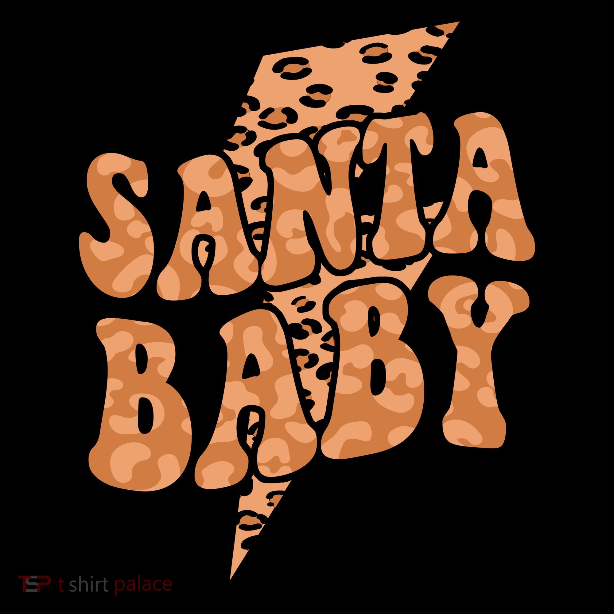 Santa Baby Lightning Cheetah Christmas Coffee Mug