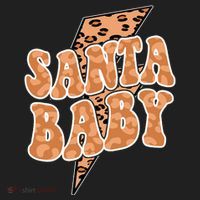 Santa Baby Lightning Cheetah Christmas Beanie thumb 2