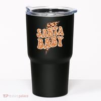 Santa Baby Lightning Cheetah Christmas Tumbler thumb 0