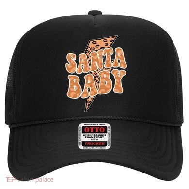 Santa Baby Lightning Cheetah Christmas Hat