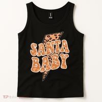 Santa Baby Lightning Cheetah Christmas Tank Top thumb 2