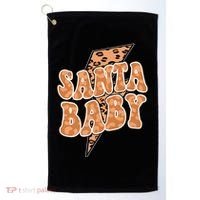 Santa Baby Lightning Cheetah Christmas Golf Towel thumb 0