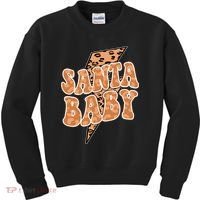 Santa Baby Lightning Cheetah Christmas Kids Sweatshirt thumb 0