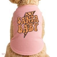 Santa Baby Lightning Cheetah Christmas Doggie Tank thumb 0