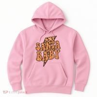 Santa Baby Lightning Cheetah Christmas Hoodie thumb 0