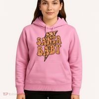 Santa Baby Lightning Cheetah Christmas Hoodie thumb 5