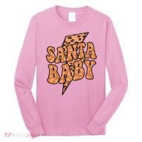 Santa Baby Lightning Cheetah Christmas Long Sleeve Shirt thumb 0