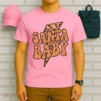 Santa Baby Lightning Cheetah Christmas T-Shirt thumb 6