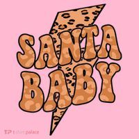 Santa Baby Lightning Cheetah Christmas Mousepad thumb 1