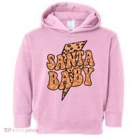 Santa Baby Lightning Cheetah Christmas Toddler Hoodie thumb 0