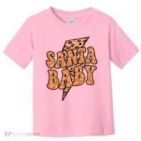Santa Baby Lightning Cheetah Christmas Toddler T-Shirt thumb 0