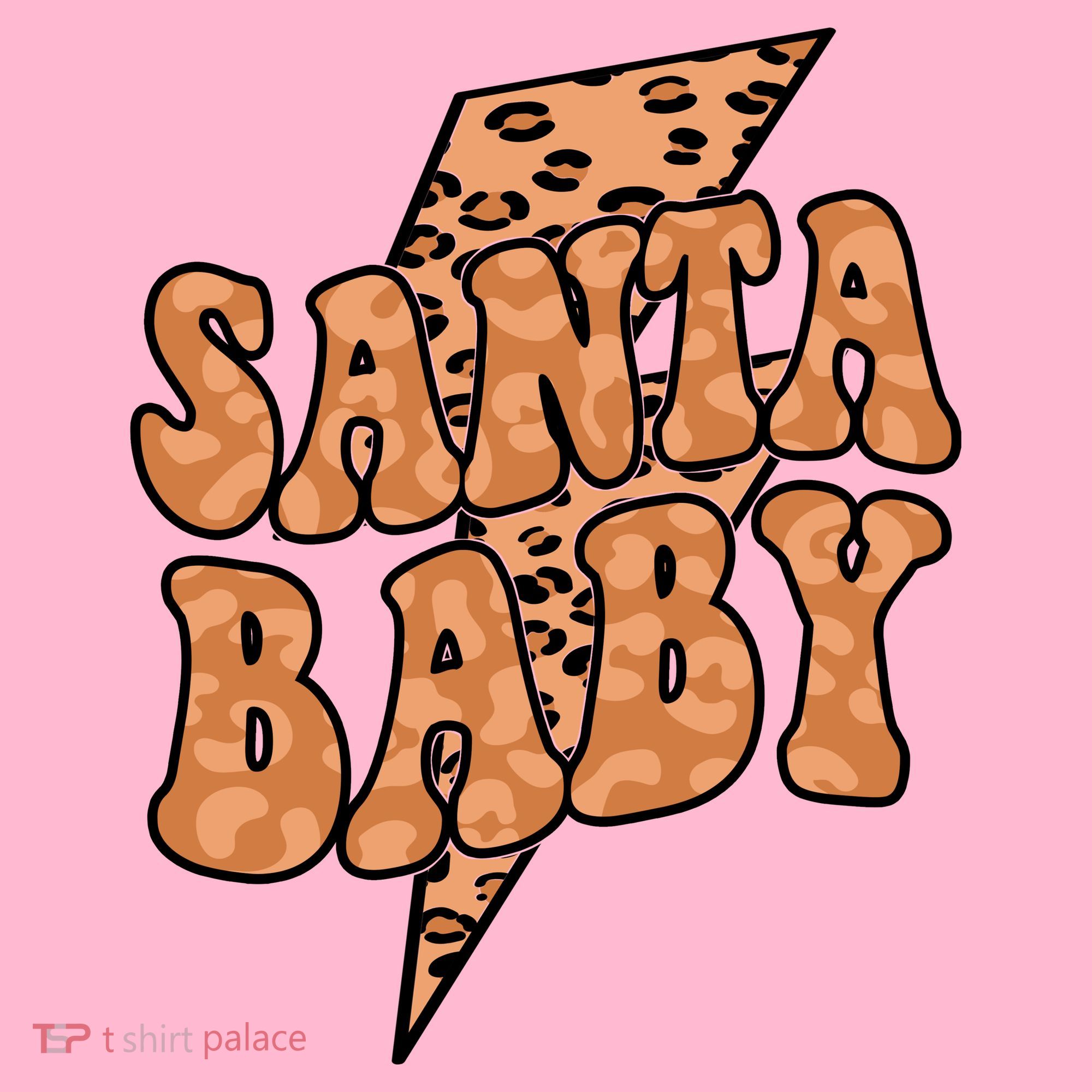 Santa Baby Lightning Cheetah Christmas Visor