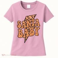 Santa Baby Lightning Cheetah Christmas Women's T-Shirt thumb 0