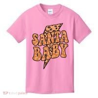Santa Baby Lightning Cheetah Christmas Kids T-Shirt thumb 0