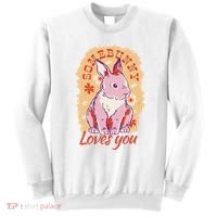 Some Bunny Loves You Cute Sweatshirt thumb 0