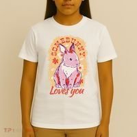 Some Bunny Loves You Cute T-Shirt thumb 4