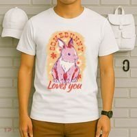 Some Bunny Loves You Cute T-Shirt thumb 6