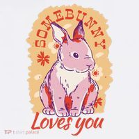 Some Bunny Loves You Cute Mousepad thumb 1