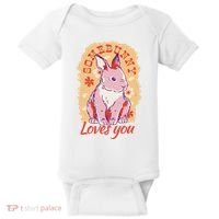Some Bunny Loves You Cute Baby Bodysuit thumb 0