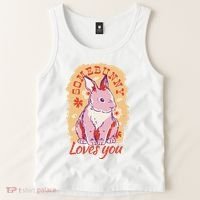Some Bunny Loves You Cute Tank Top thumb 2