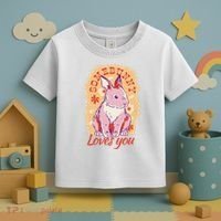 Some Bunny Loves You Cute Toddler T-Shirt thumb 3
