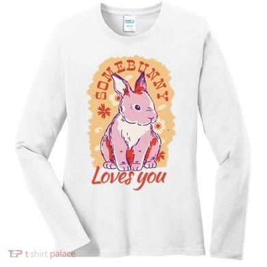 Some Bunny Loves You Cute Women's Long Sleeve Shirt
