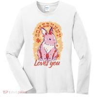 Some Bunny Loves You Cute Women's Long Sleeve Shirt thumb 0