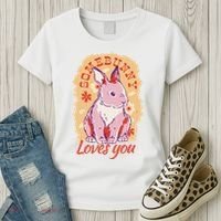 Some Bunny Loves You Cute Women's T-Shirt thumb 3