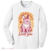 Some Bunny Loves You Cute Kids Long Sleeve Shirt thumb 0
