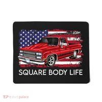 Square Body Life Truck Squarebody American Flag Mousepad thumb 0