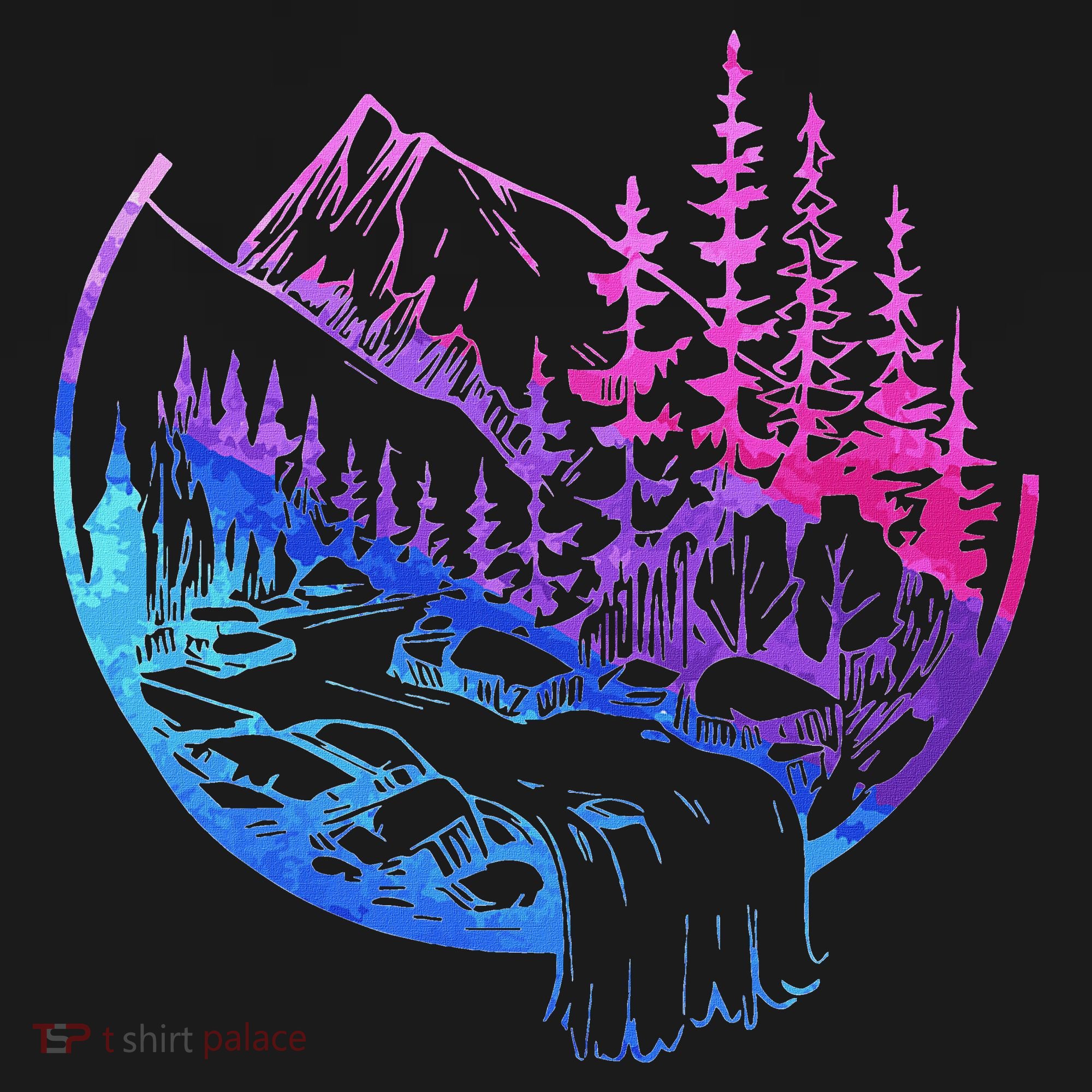 Subtle Bisexual Landscape Bisexuality Bi Ally Lgbt Pride Women's Hoodie