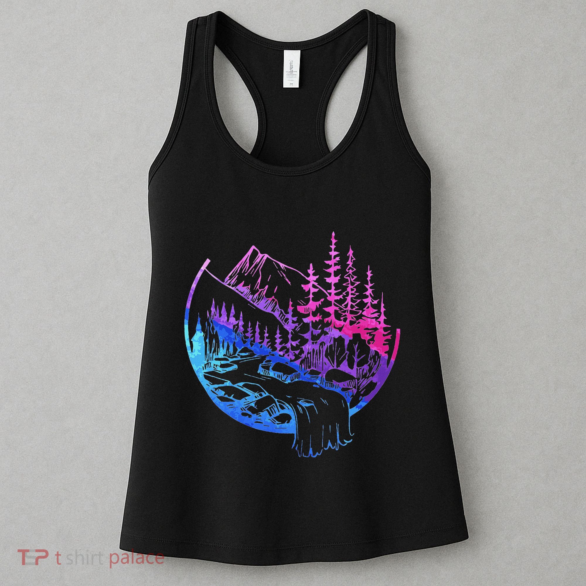 Subtle Bisexual Landscape Bisexuality Bi Ally Lgbt Pride Women's Tank Top