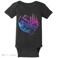 Subtle Bisexual Landscape Bisexuality Bi Ally Lgbt Pride Baby Bodysuit thumb 0